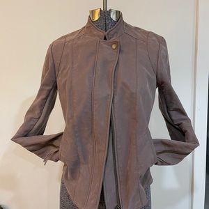 Free people suede jacket light purple